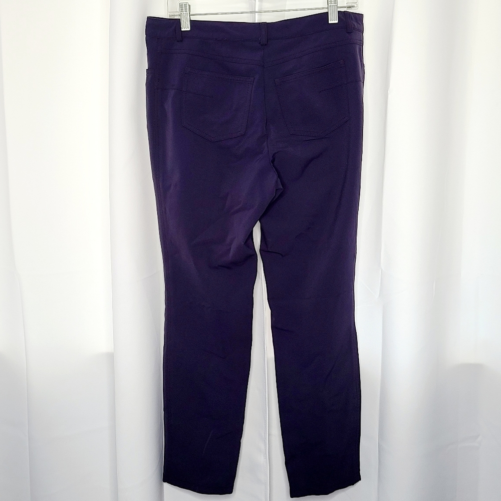 ESCADA NAVY BLUE SLIM ANKLE 5 POCKET PANTS SIZE 40 LUXURY STRETCH - Picture 2 of 7